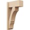 Ekena Millwork 7 1/2-in W x 16-in D x 28-in H Balboa Block Rough Cedar Woodgrain TimberThane Outlooker, Primed Tan OUTUR075X16X28BOA44RCPR - alternate 1